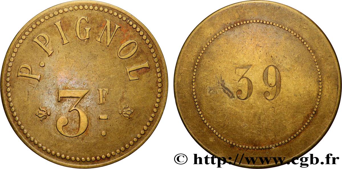 ENTREPRISES, INDUSTRIES ET COMMERCES DIVERS 3 Francs P. Pignol fVZ