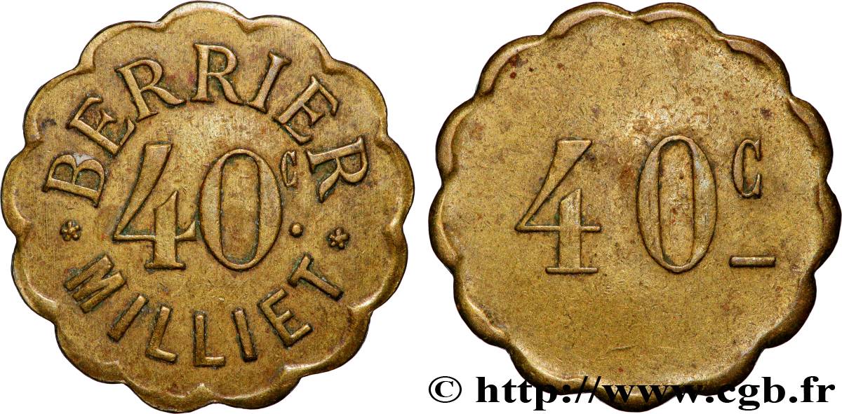 CAFES BRASSERIES ET RESTAURANTS 40 Centimes Berrier-Milliet - Lyon AU