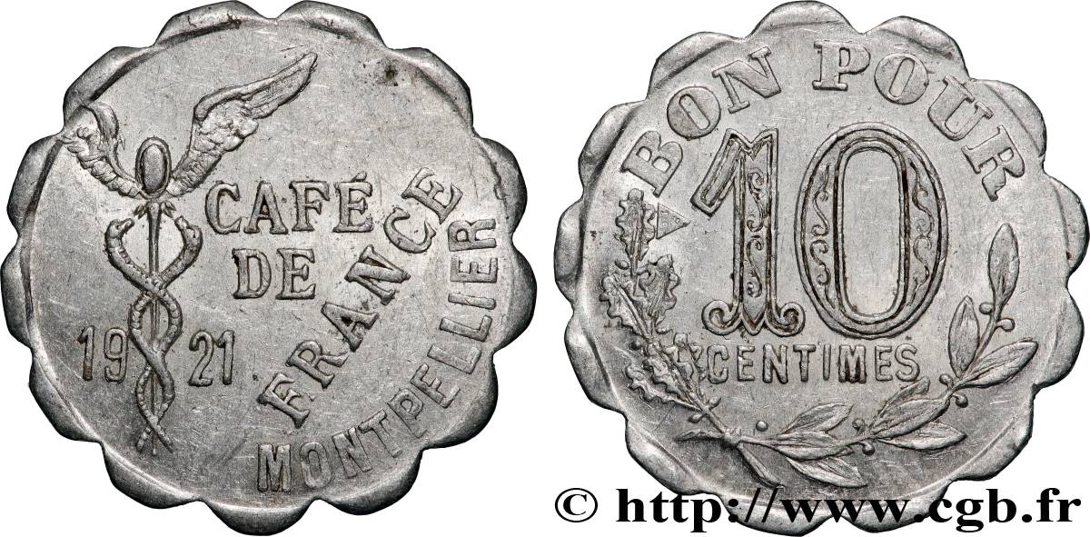 CAFES BRASSERIES ET RESTAURANTS 10 Centimes - Café de France TTB+