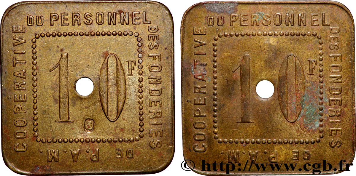 COOPERATIVES 10 Francs XF