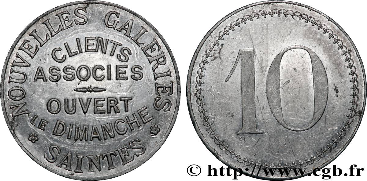 NOUVELLES GALERIES 10 Centimes Nouvelles Galeries - Saintes SUP