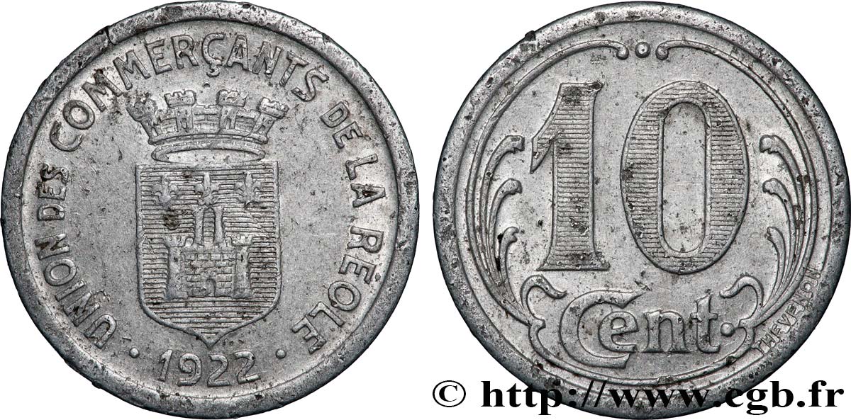 UNION DES COMMERCANTS DE LA REOLE 10 Centimes Union des Commerçants La Réole TTB