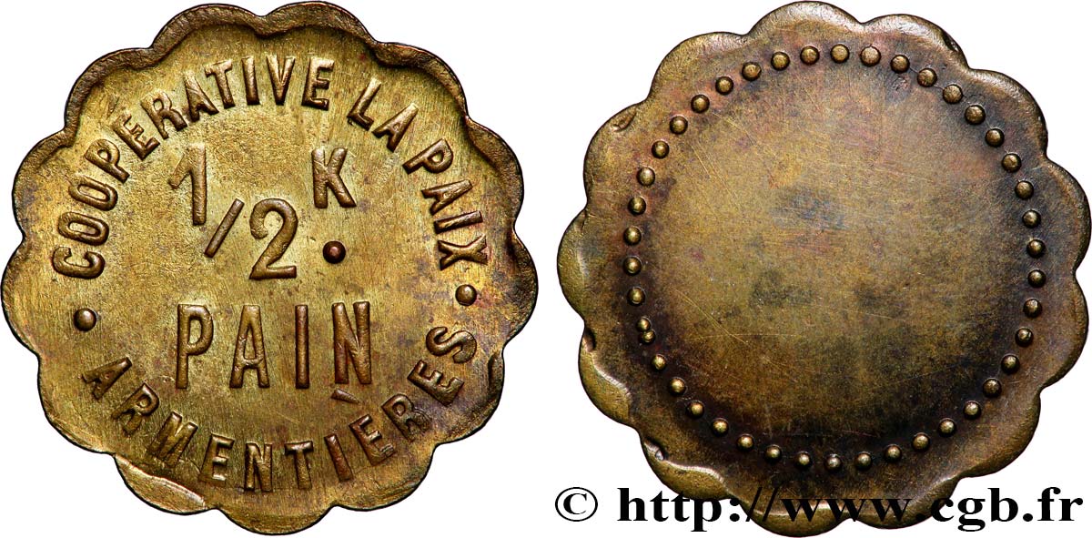 COOPÉRATIVE LA PAIX 1/2 Kg Pain Coopérative La Paix - Armentières AU