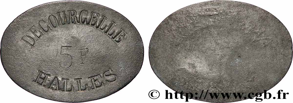 HALLES DE PARIS 5 Francs Decourcelle - Halles de Paris XF
