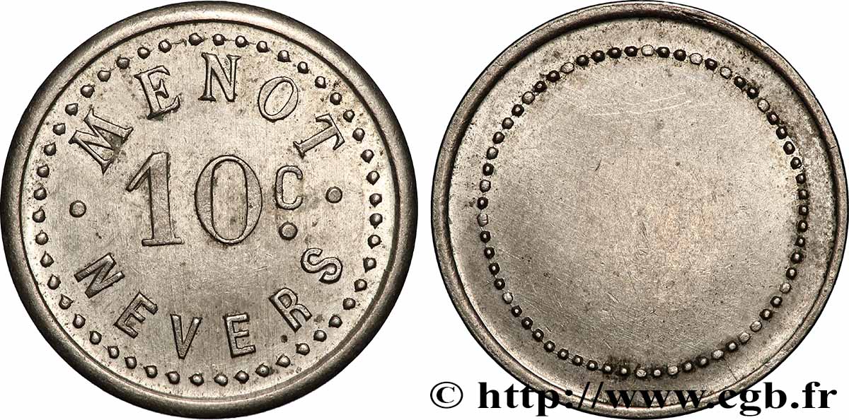 BOULANGERIE MENOT 10 Centimes Boulangerie Menot - Nevers VZ