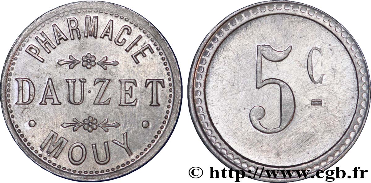 PHARMACIE DAUZET 5 Centimes EBC