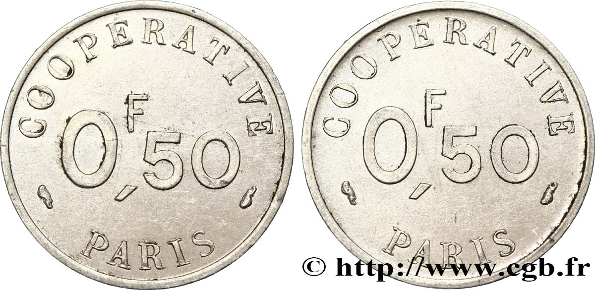 COOPERATIVE PARIS 0,50 Franc EBC