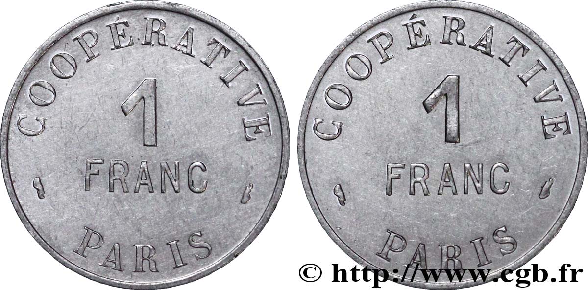 COOPERATIVE PARIS 1 Franc BB