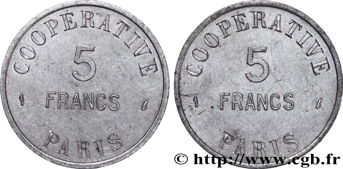 COOPERATIVE PARIS 5 Francs MBC
