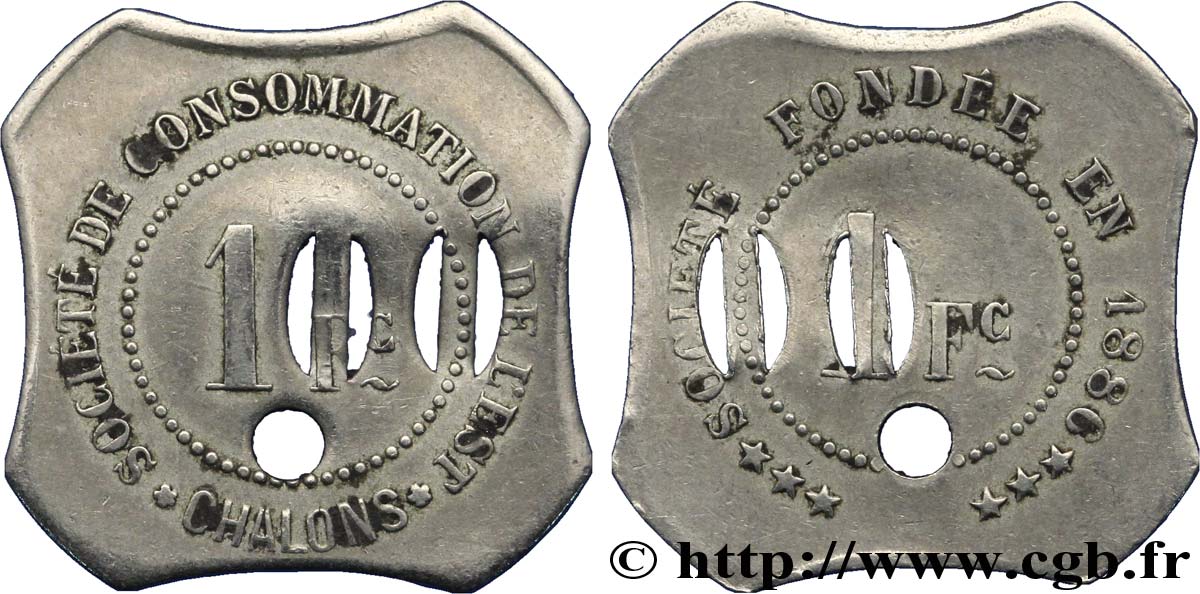 SOCIETE DE CONSOMMATION DE L’EST 100/1 Franc XF