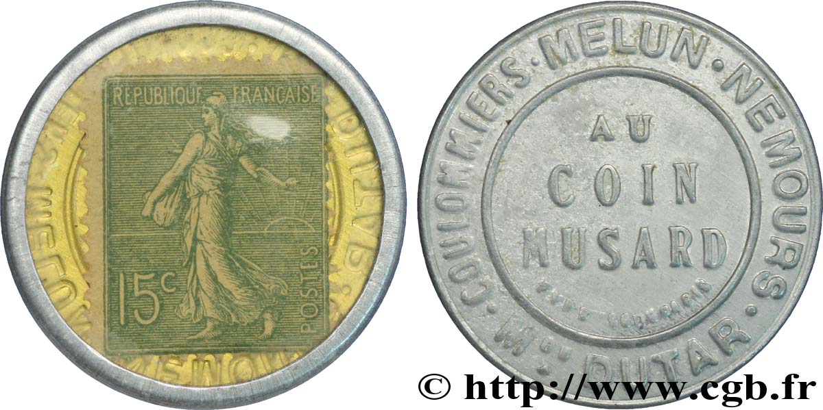 AU COIN MUSARD Timbre 15 Centimes SS