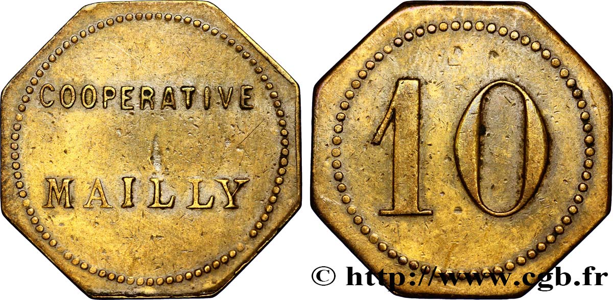 COOPÉRATIVE MAILLY 10 Centimes SS