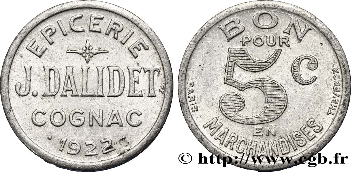 EPICERIE J. DALIDET 5 Centimes EBC