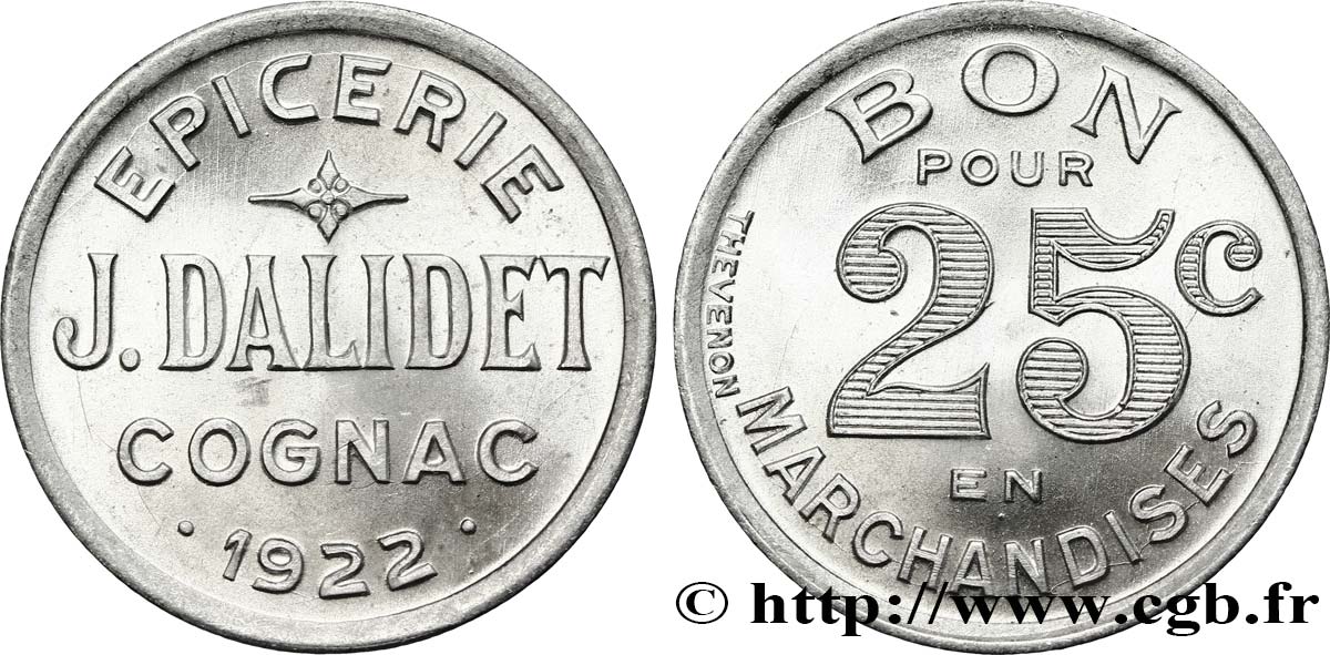 EPICERIE J. DALIDET 25 Centimes SPL