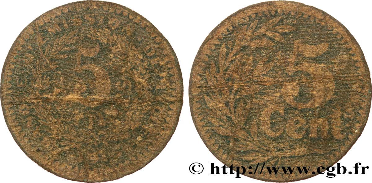 BANQUE D’EMISSION DE LILLE 5 Centimes VF