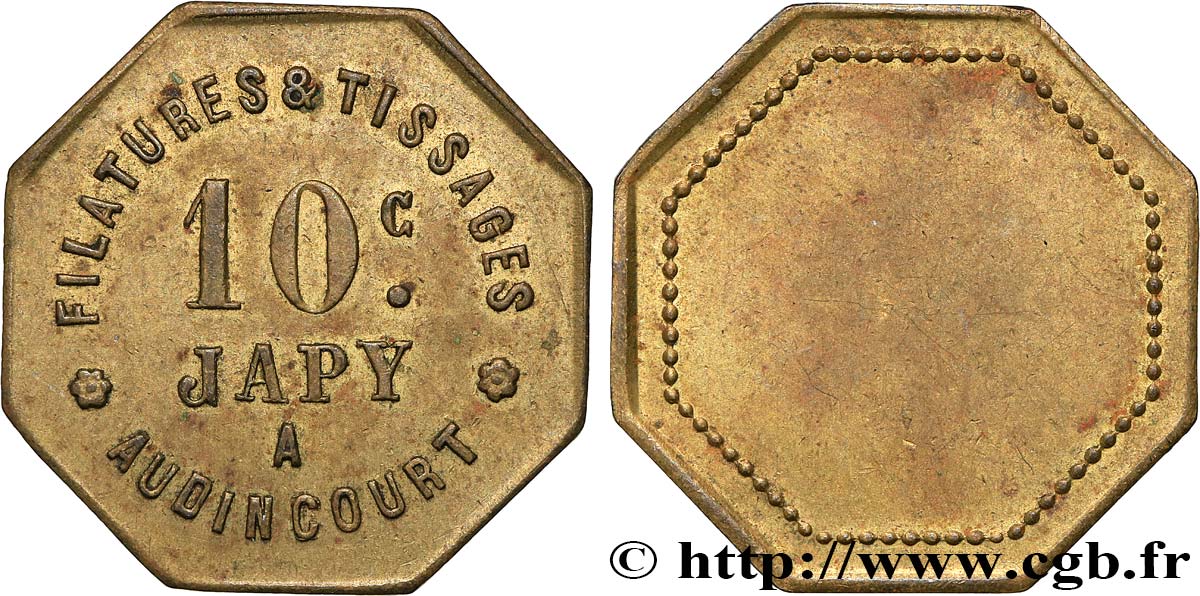 USINES JAPY 10 CENTIMES SS