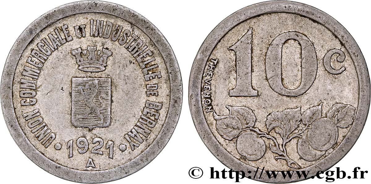 UNION COMMERCIALE ET INDUSTRIELLE 10 Centimes XF