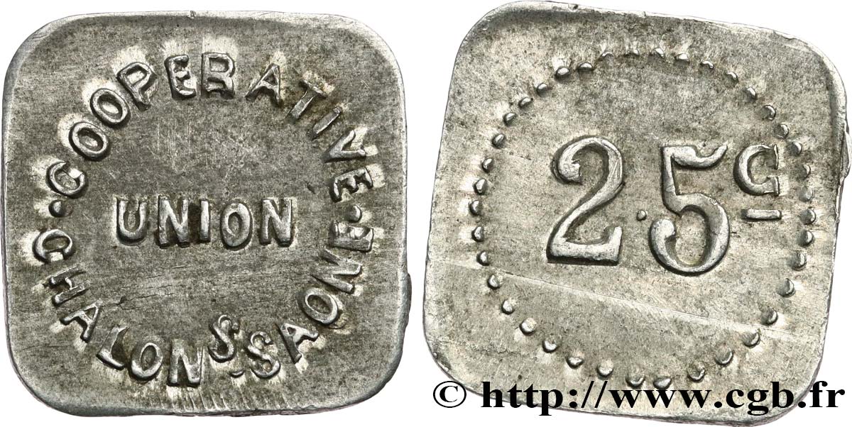 COOPERATIVE UNION 25 Centimes SS