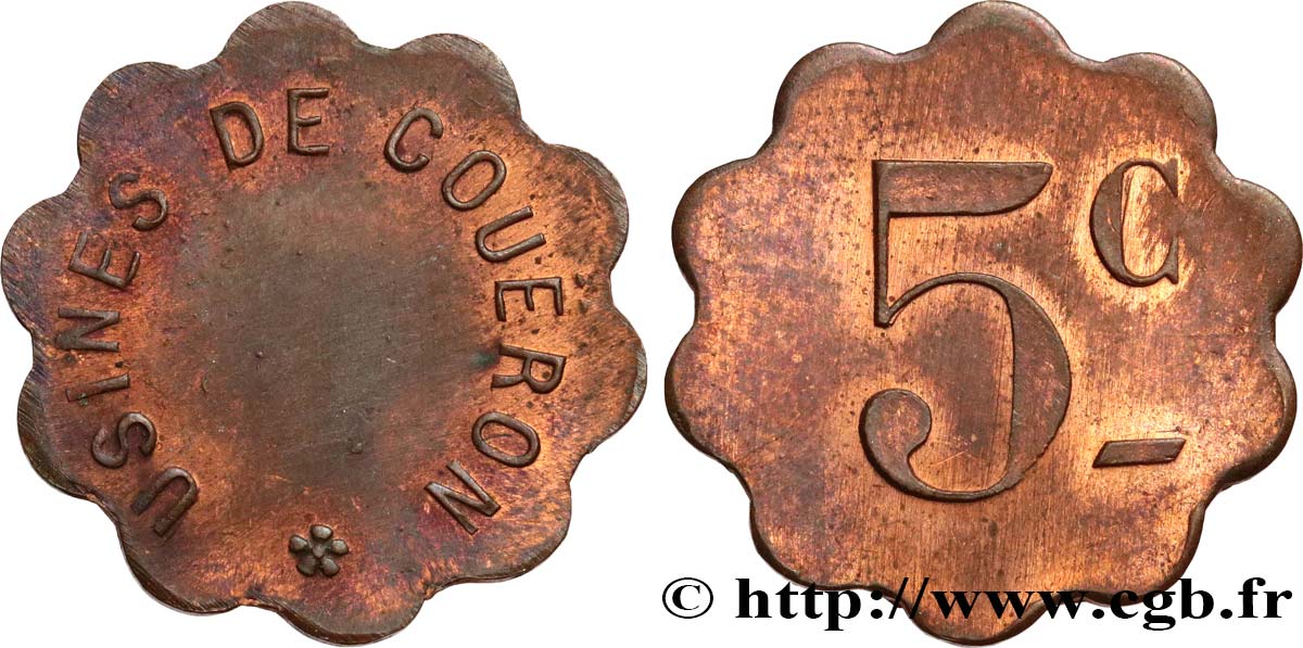 USINE DE COUERON 5 Centimes AU