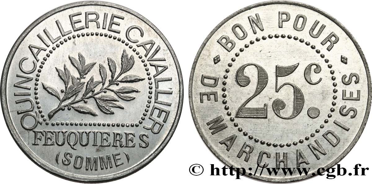 QUINCAILLERIE CAVALLIER 25 Centimes EBC