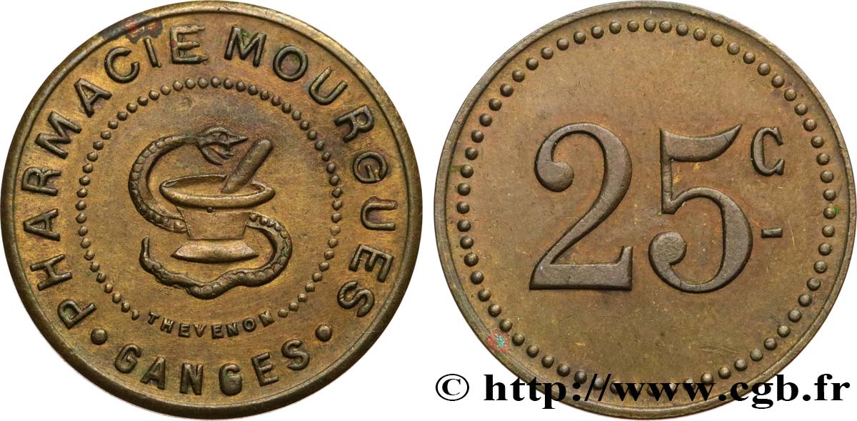 PHARMACIE MOURGUES 25 CENTIMES SPL