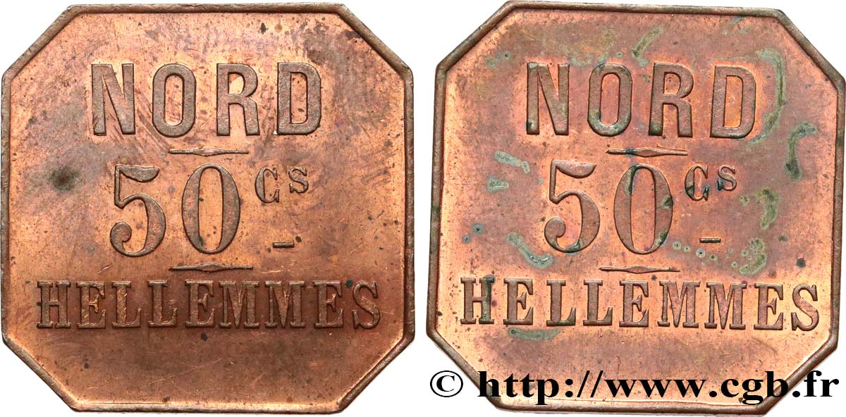 HELLEMMES 50 CENTIMES XF