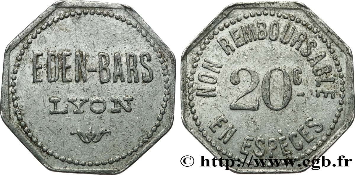 EDEN-BARS 20 Centimes SS