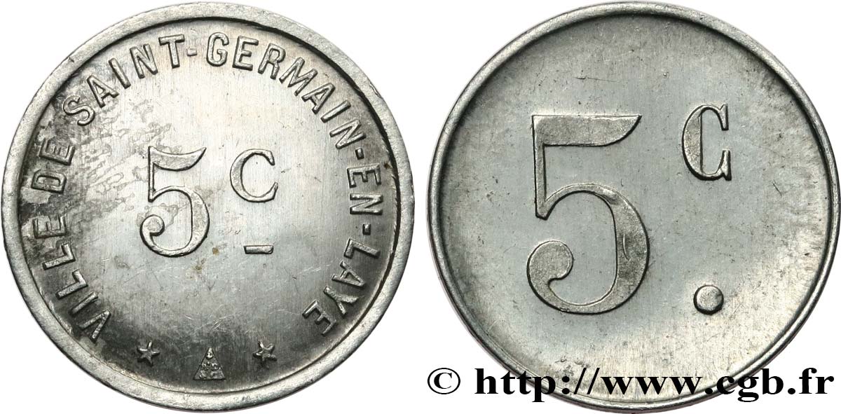 VILLE DE SAINT-GERMAIN-EN-LAYE 5 Centimes EBC