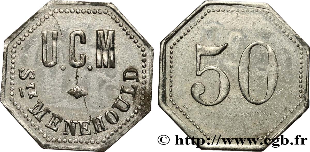 U.C.M. 50 CENTIMES XF