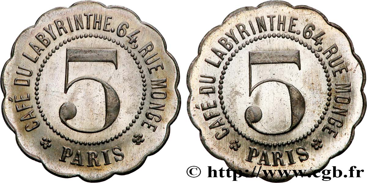 CAFÉ DU LABYRINTHE 5 Centimes SPL