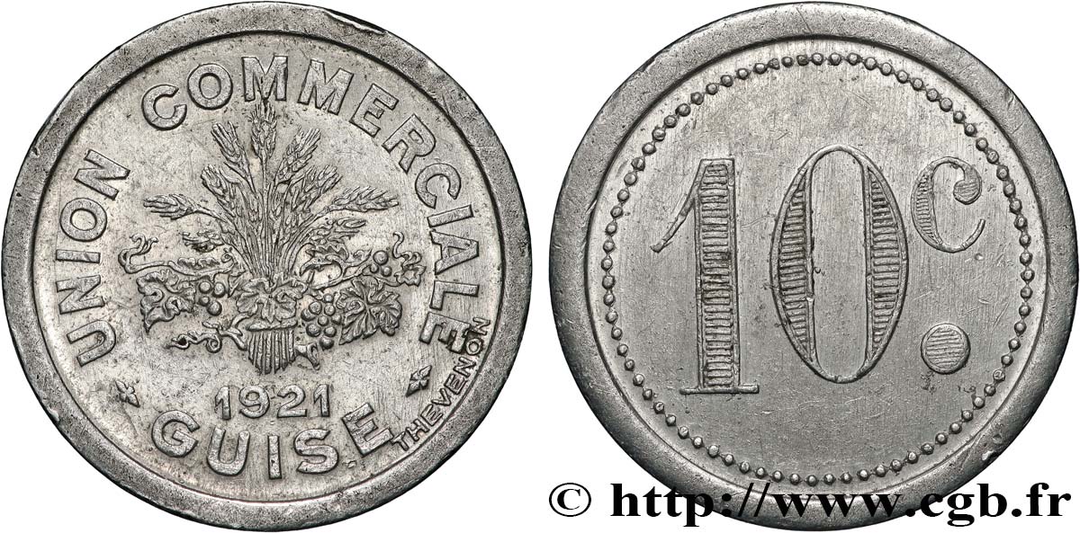UNION COMMERCIALE 10 Centimes MBC