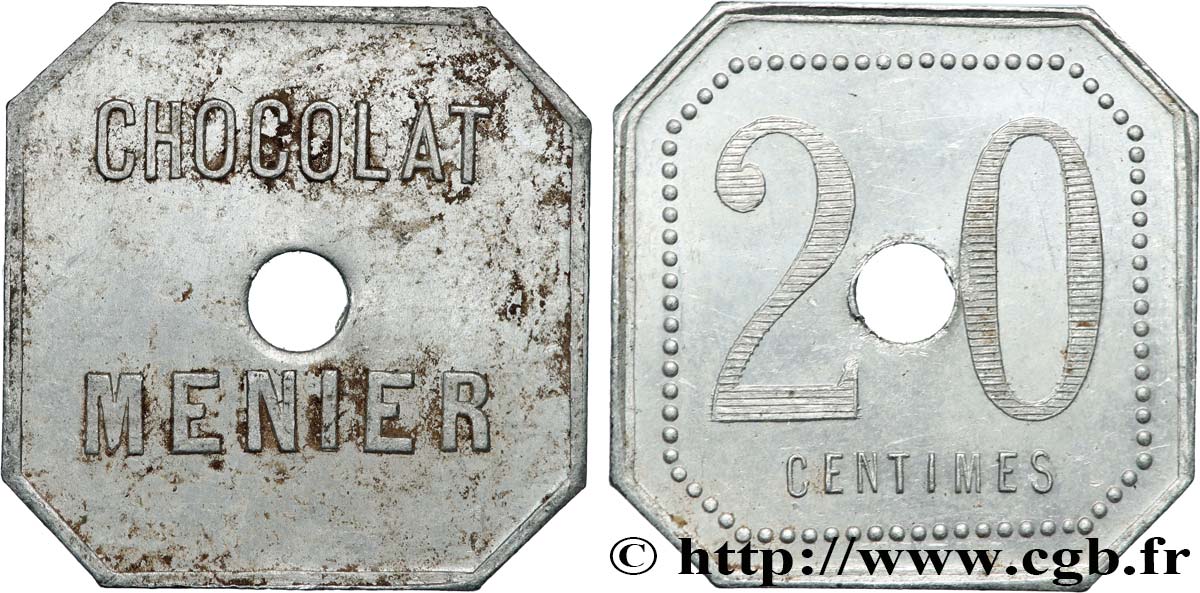 CHOCOLAT MENIER 20 Centimes Chocolat Meunier SS