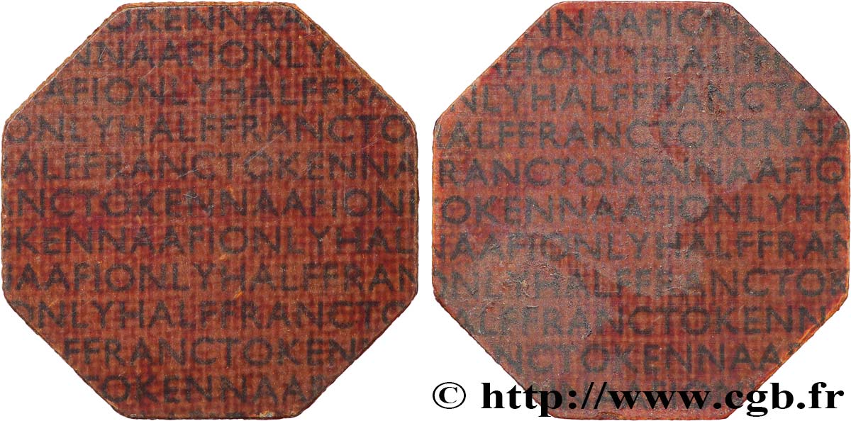 ROYAUME-UNI 1/2 Franc - N.A.A.F.I AU