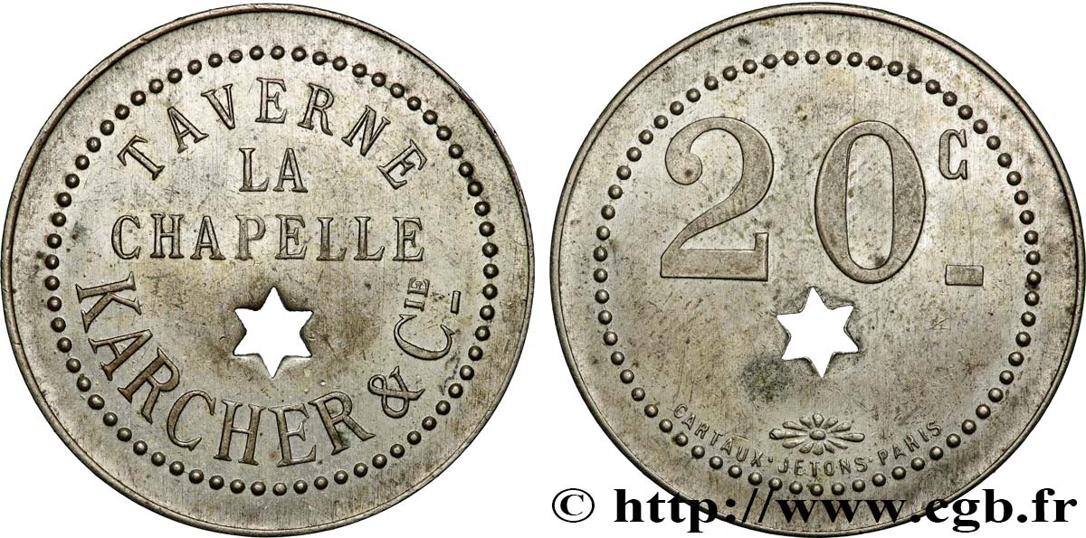 CAFES BRASSERIES ET RESTAURANTS 20 Centimes - Taverne Karcher & Cie MBC