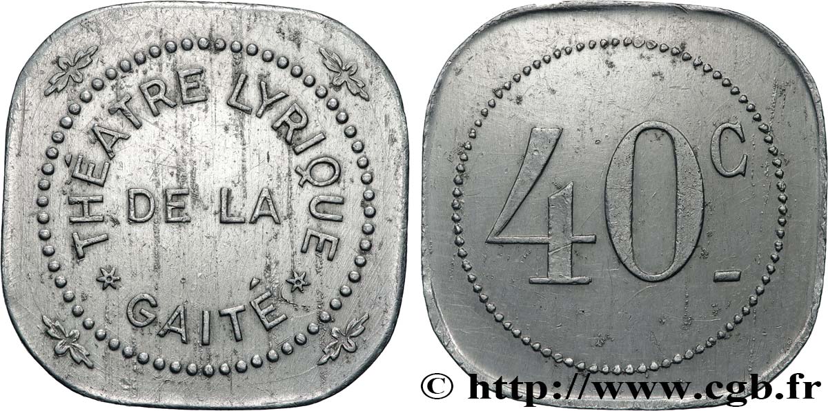 SPECTACLES : CIRQUE, THÉÂTRE, CINÉMA, JEUX, CONCERT 40 centimes - Théâtre lyrique de la Gaité fVZ