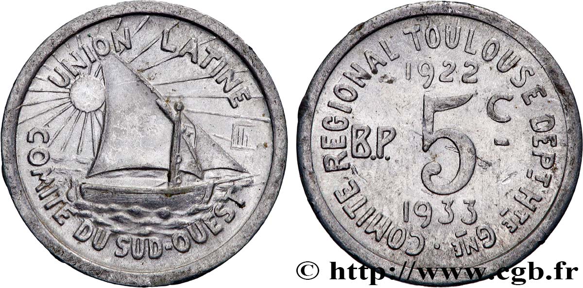 REGROUPEMENT DE COMMERCANTS ET D INDUSTRIELS 5 Centimes Union Latine Comité Régional EBC