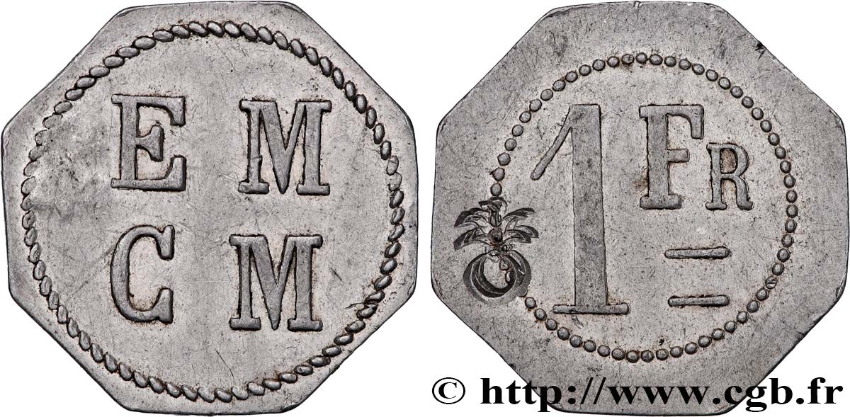 JETONS ET MONNAIES MILITAIRES 1 Franc École Militaire TTB+