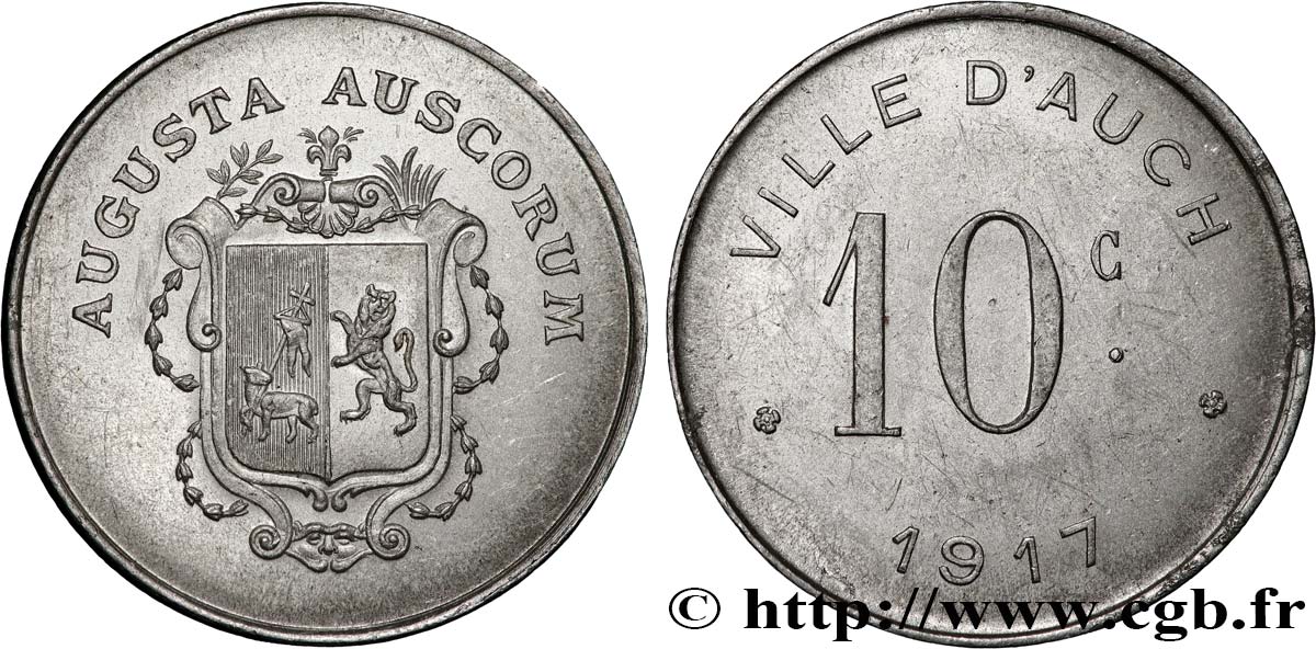 VILLE D’AUCH 10 Centimes Ville d’Auch AU