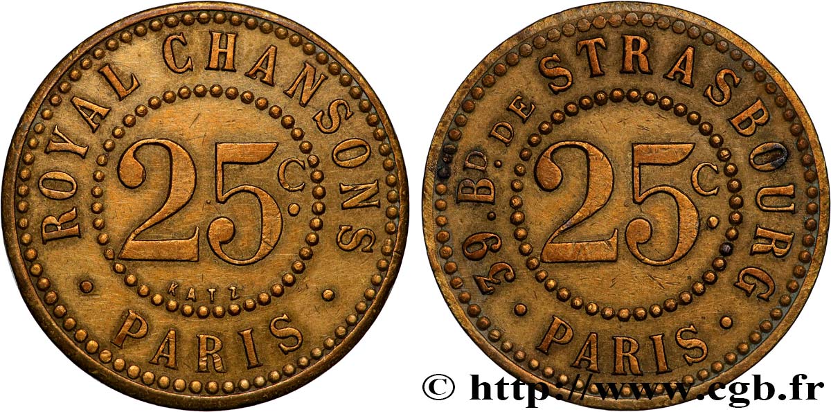ROYAL CHANSONS 25 Centimes SPL