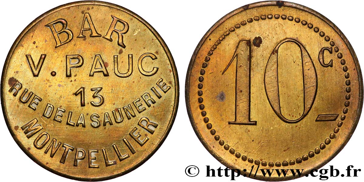 CAFES BRASSERIES ET RESTAURANTS 10 Centimes - Bar V. Pauc SUP