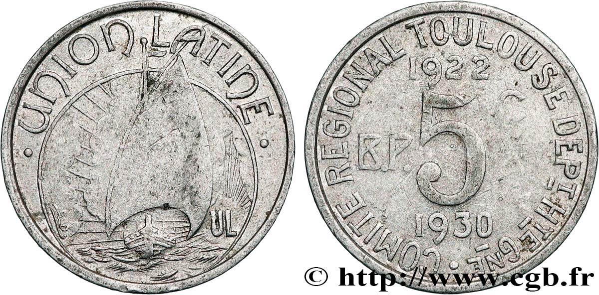 REGROUPEMENT DE COMMERCANTS ET D INDUSTRIELS 5 Centimes Union Latine / Comité régional AU