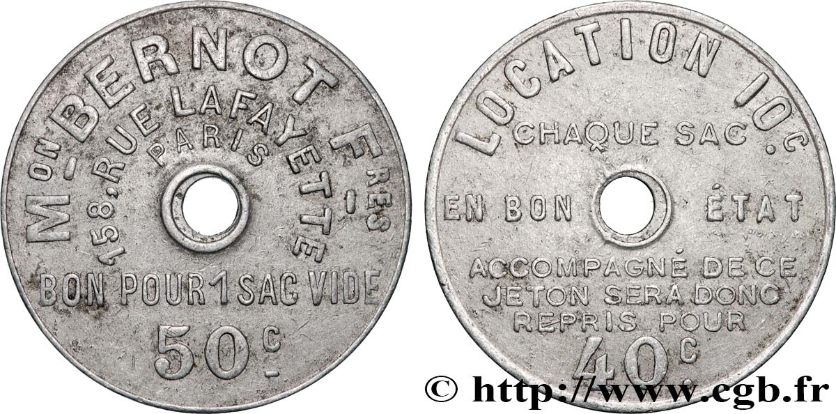MAISON BERNOT FRERES 50 Centimes XF