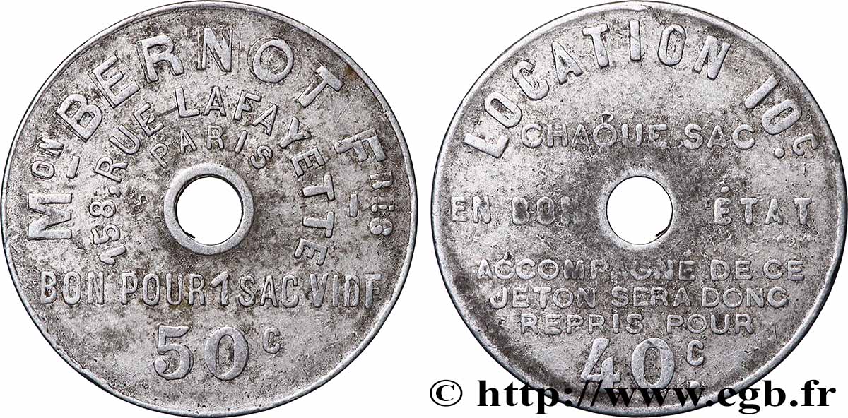 MAISON BERNOT FRERES 50 Centimes VF