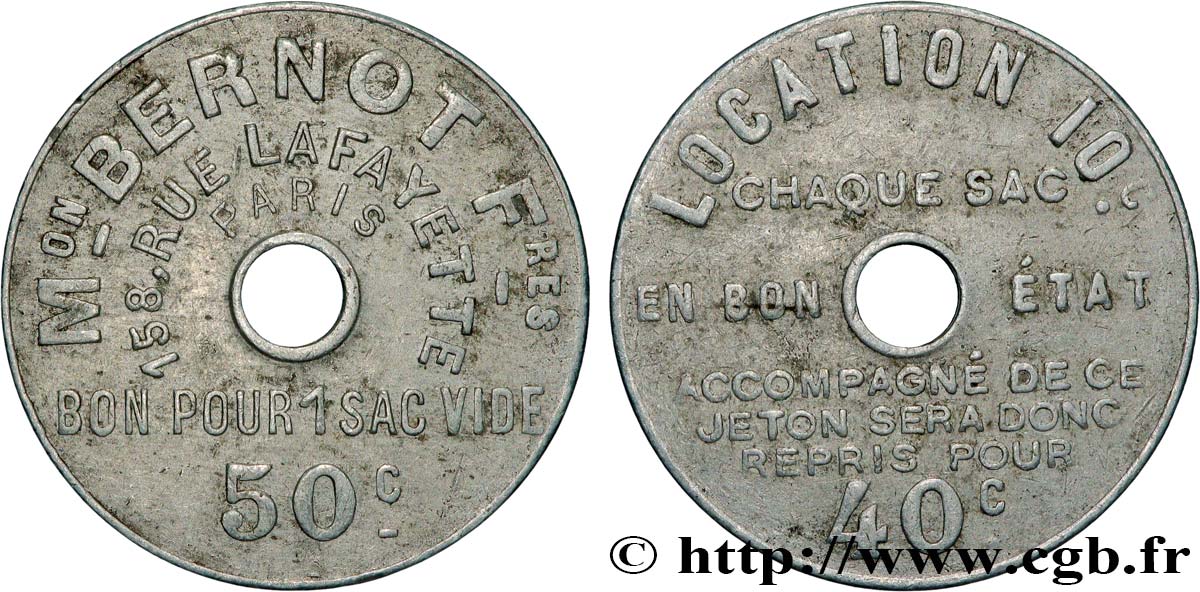 MAISON BERNOT FRERES 50 Centimes VF