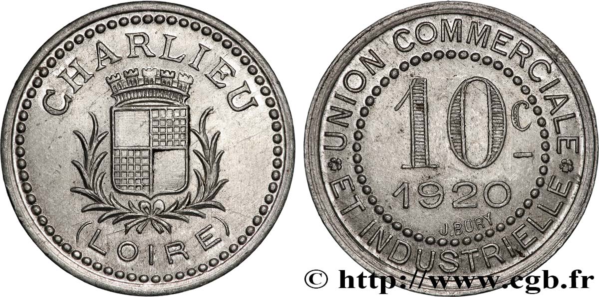 UNION COMMERCIALE ET INDUSTRIELLE 10 Centimes Union Commerciale & Industrielle - Charlieu SPL