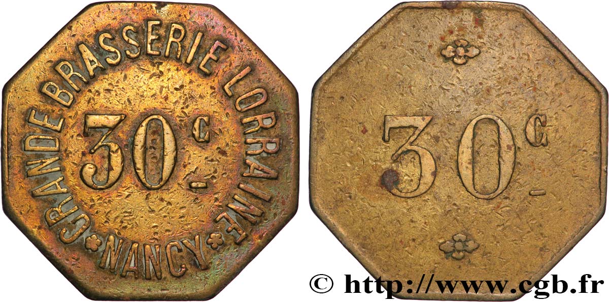 CAFES BRASSERIES ET RESTAURANTS 30 Centimes - Grande rasserie Lorraine SS