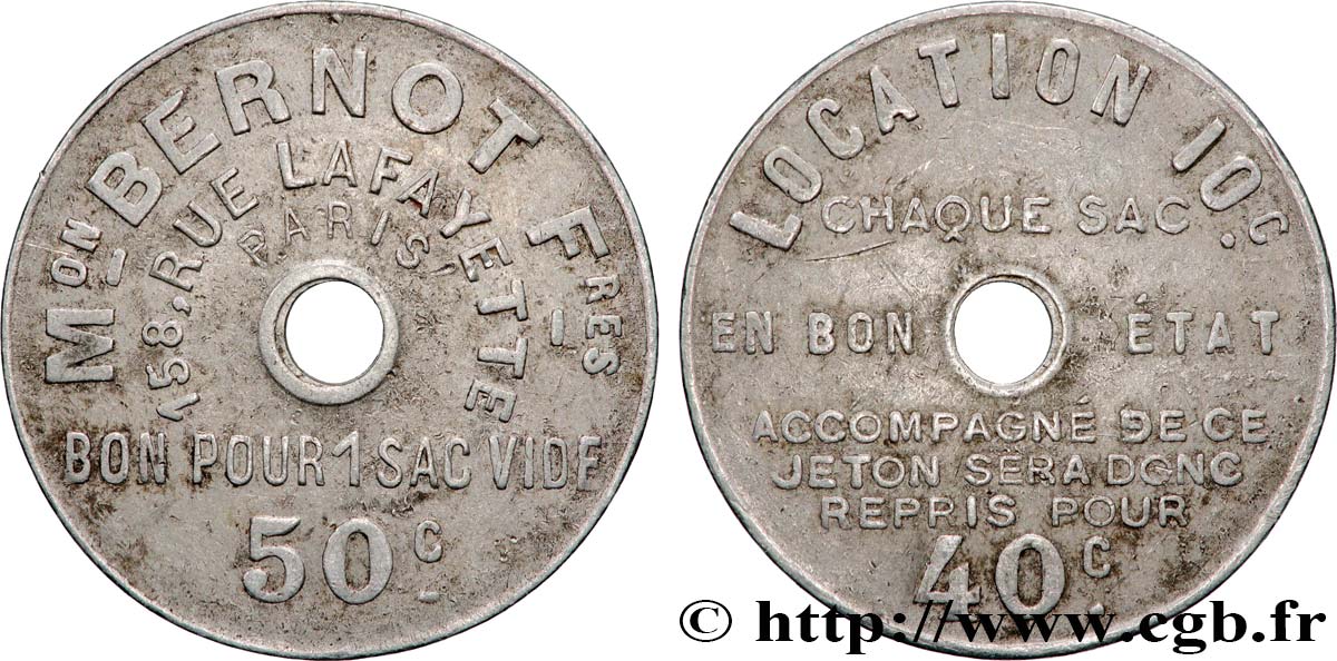 MAISON BERNOT FRERES 50 Centimes BB