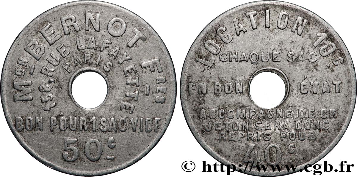 MAISON BERNOT FRERES 50 Centimes VF