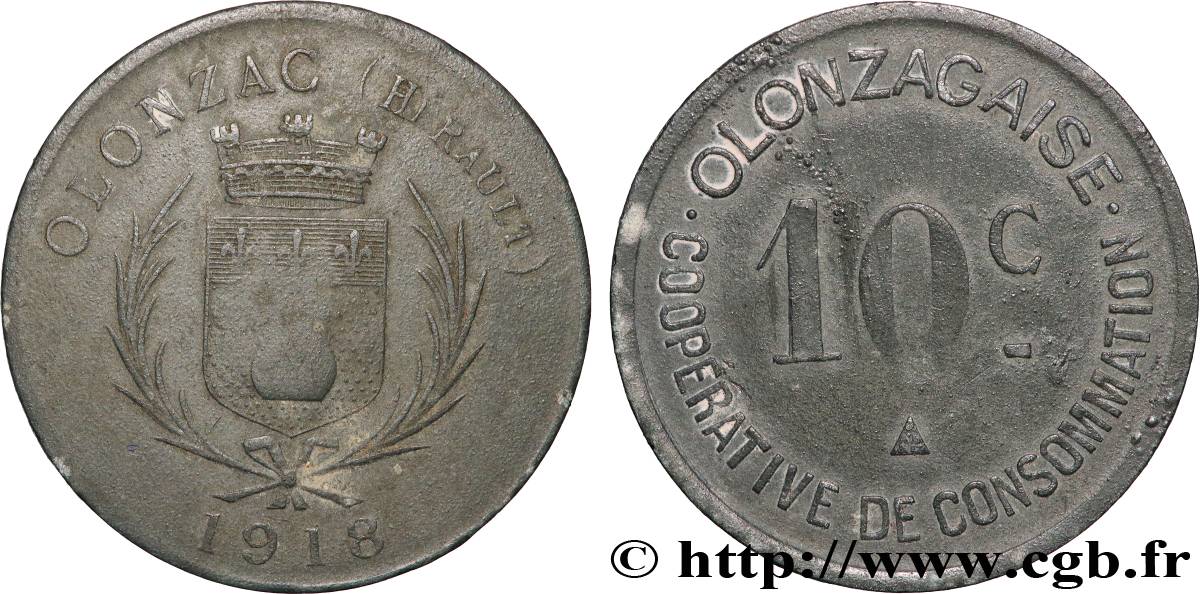 COOPERATIVES 10 Centimes - Coopérative de consommation TTB