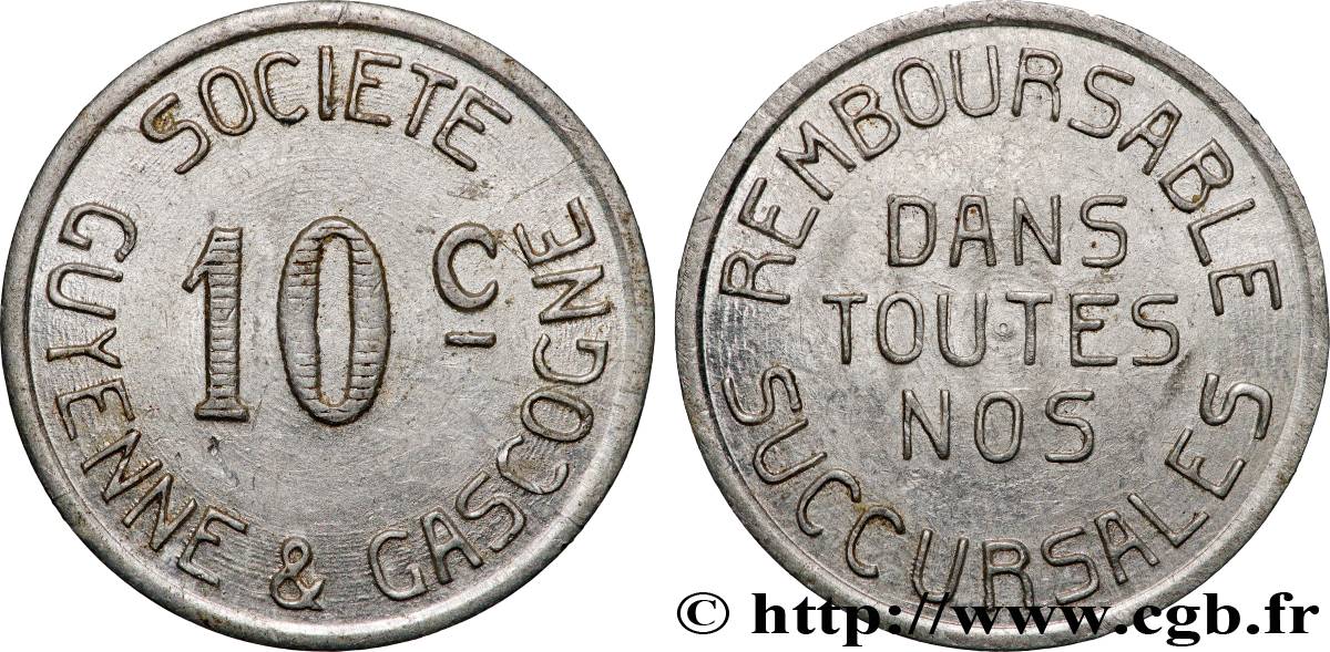 ENTREPRISES, INDUSTRIES ET COMMERCES DIVERS 10 Centimes - Société Guyenne & Gascogne AU